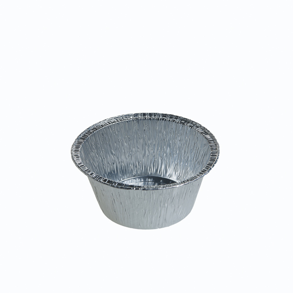 Forme de copt rotunde din aluminiu, argintiu, diametru 75 mm, volum 120 ml